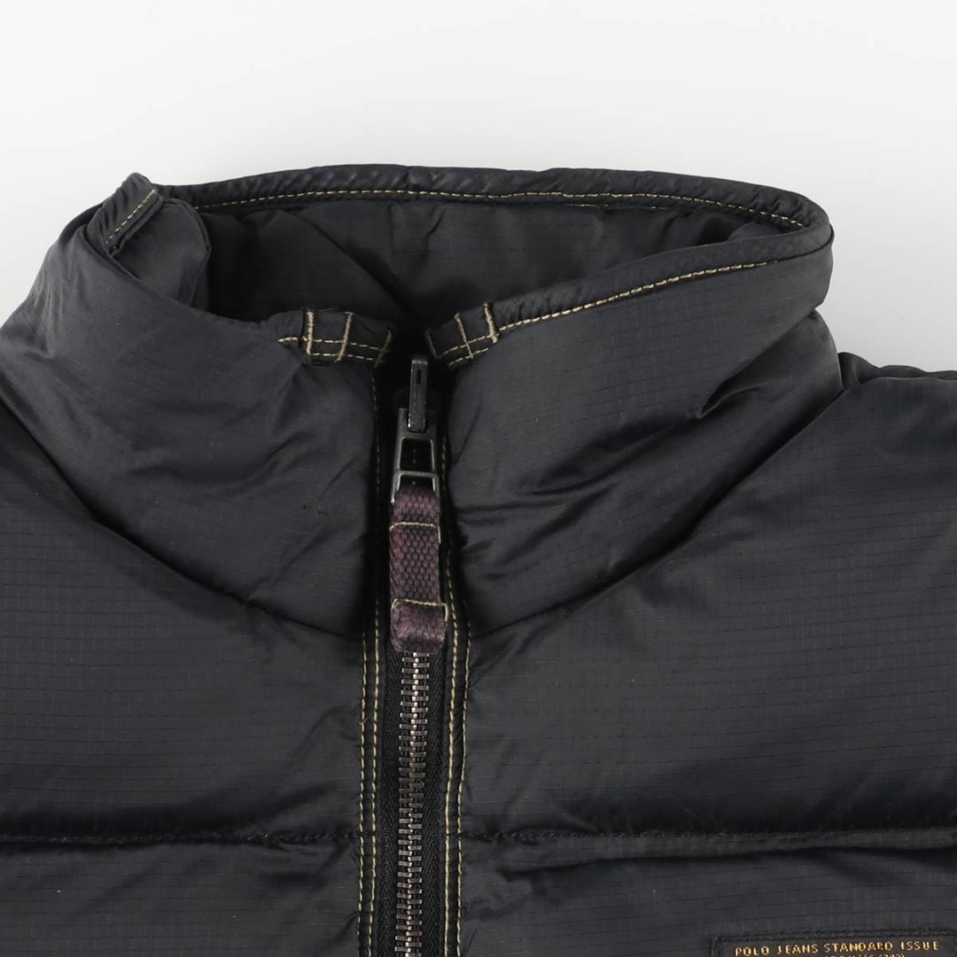 2000'S Ralph Lauren Polo Jeans Company Down Jacket, Men's Size Medium Nylon black type Vintage Second Hand