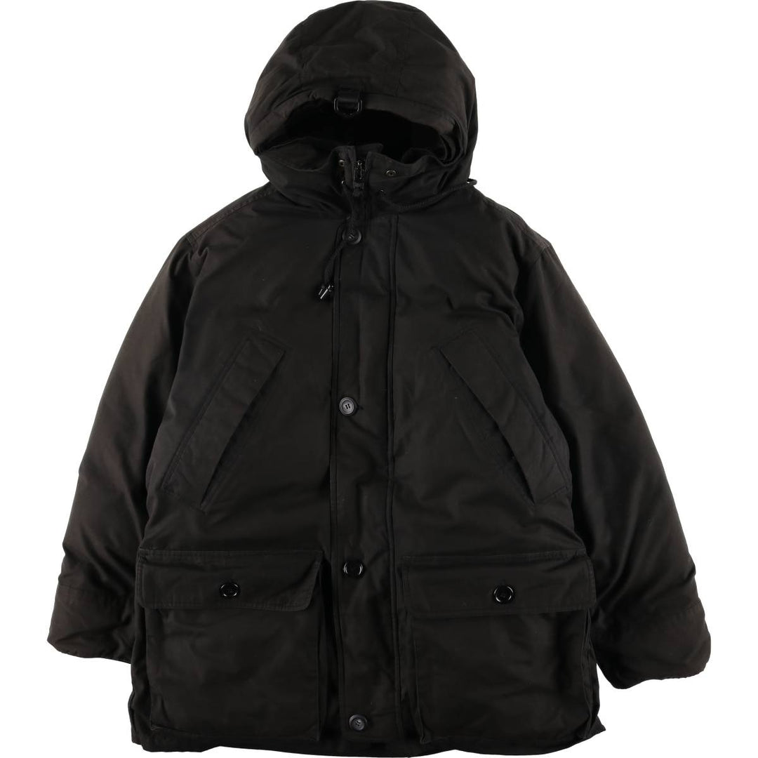 Eddie Bauer Goose Down Parka, Men's Size M polyester black type Vintage Second Hand