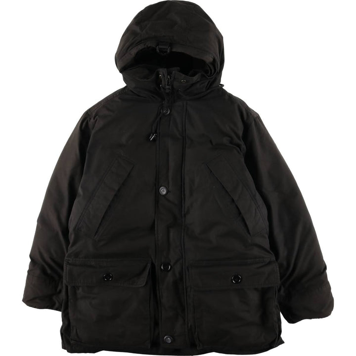 Eddie Bauer Goose Down Parka, Men's Size M polyester black type Vintage Second Hand