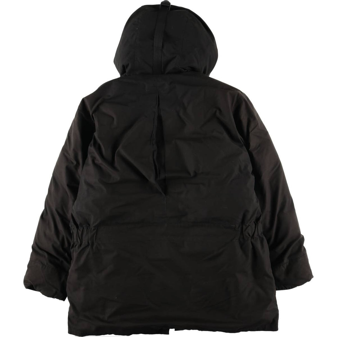 Eddie Bauer Goose Down Parka, Men's Size M polyester black type Vintage Second Hand