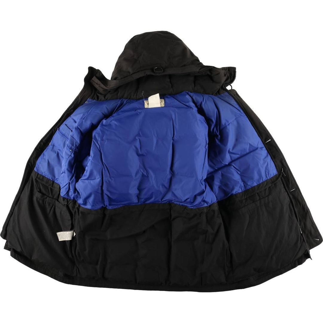 Eddie Bauer Goose Down Parka, Men's Size M polyester black type Vintage Second Hand