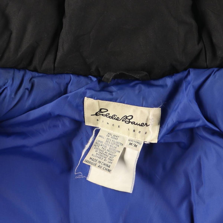 Eddie Bauer Goose Down Parka, Men's Size M polyester black type Vintage Second Hand