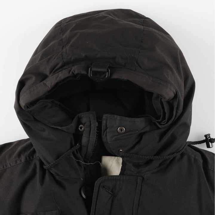 Eddie Bauer Goose Down Parka, Men's Size M polyester black type Vintage Second Hand