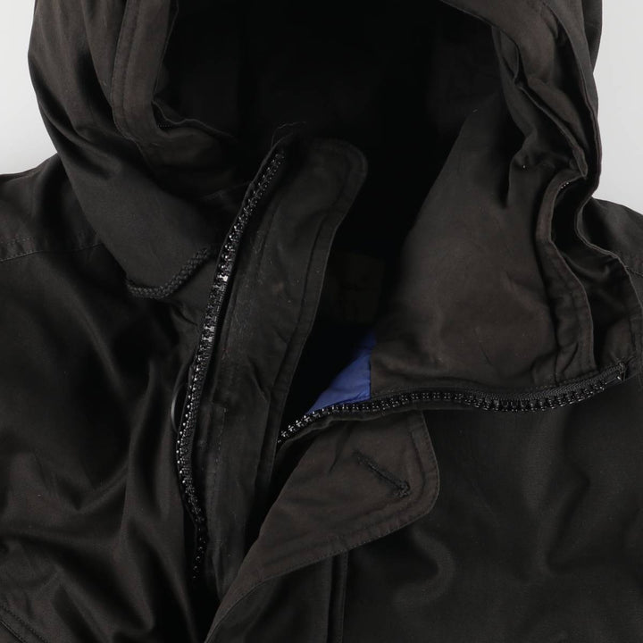 Eddie Bauer Goose Down Parka, Men's Size M polyester black type Vintage Second Hand