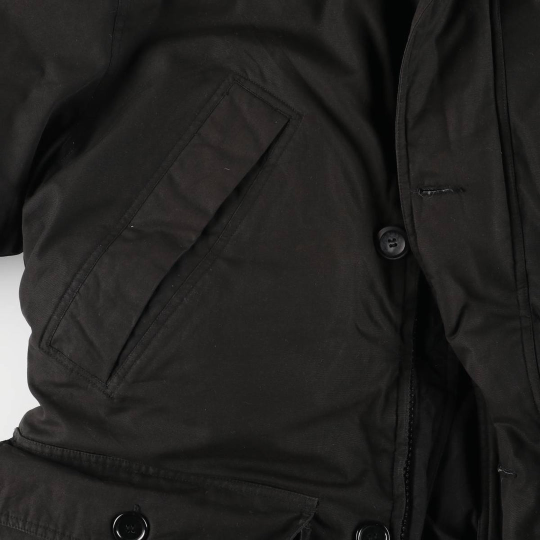 Eddie Bauer Goose Down Parka, Men's Size M polyester black type Vintage Second Hand