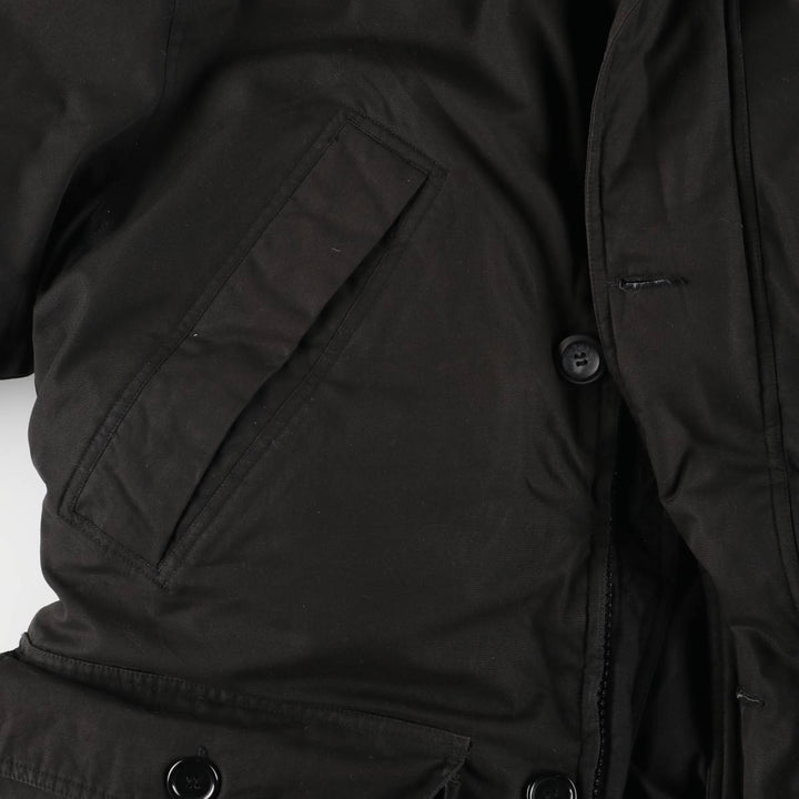 Eddie Bauer Goose Down Parka, Men's Size M polyester black type Vintage Second Hand