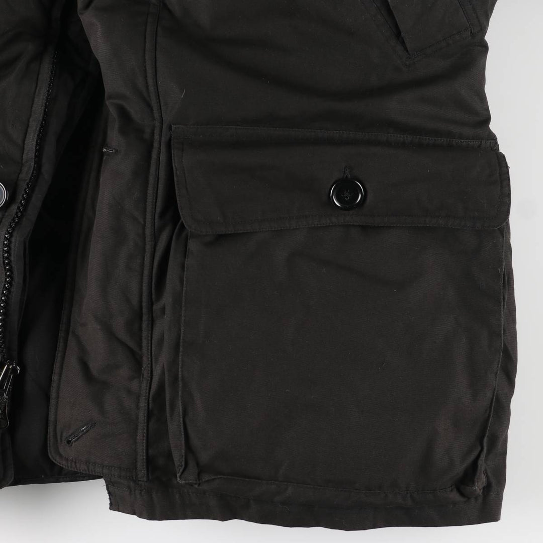 Eddie Bauer Goose Down Parka, Men's Size M polyester black type Vintage Second Hand