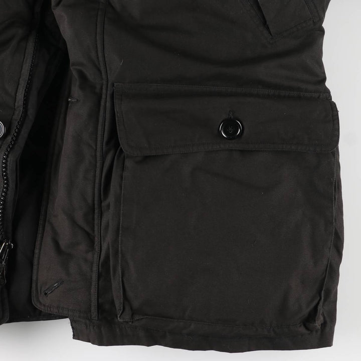 Eddie Bauer Goose Down Parka, Men's Size M polyester black type Vintage Second Hand