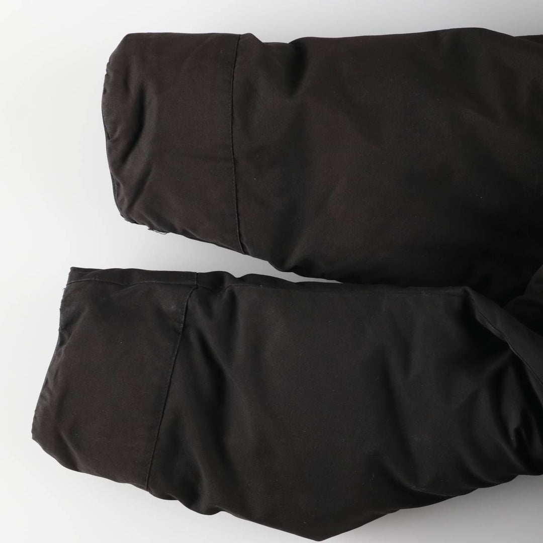 Eddie Bauer Goose Down Parka, Men's Size M polyester black type Vintage Second Hand