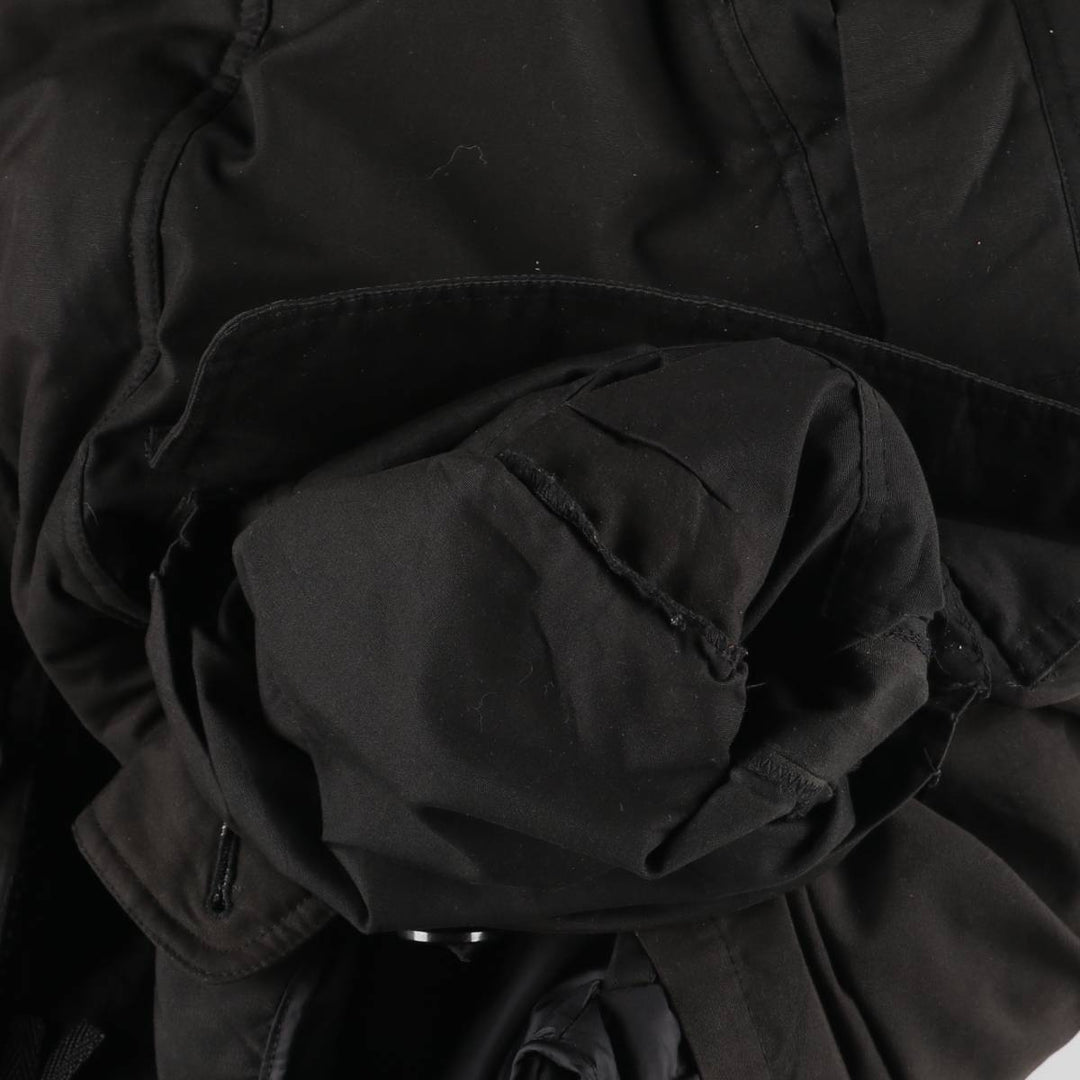 Eddie Bauer Goose Down Parka, Men's Size M polyester black type Vintage Second Hand