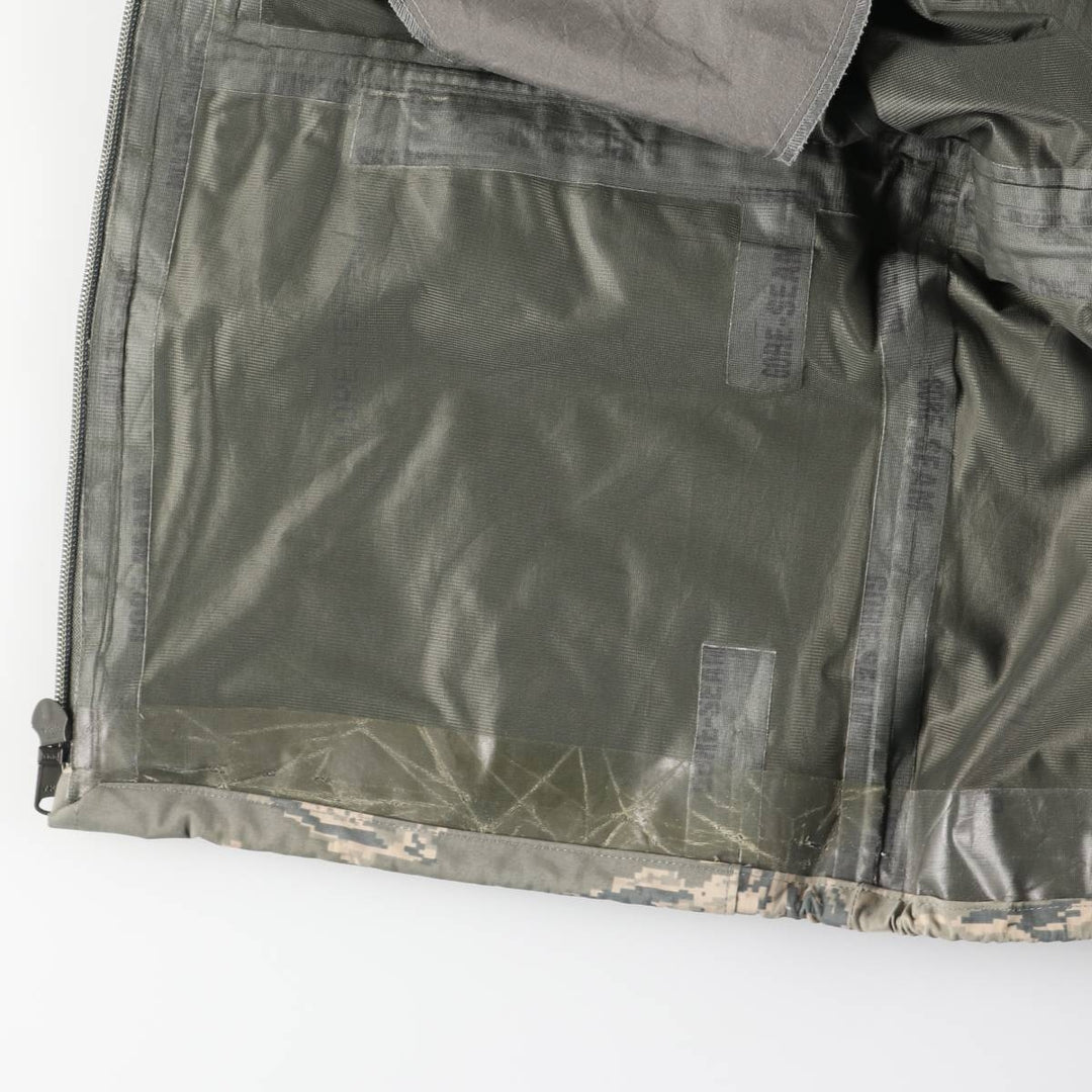 Authentic 2000'S US military camouflage pattern ABU Digital Tiger Camo military Gore-Tex parka, made in the USA, small regular size, equivalent to men's size S. Nylon Beige type Vintage Second Hand