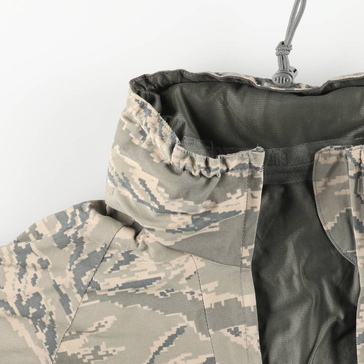Authentic 2000'S US military camouflage pattern ABU Digital Tiger Camo military Gore-Tex parka, made in the USA, small regular size, equivalent to men's size S. Nylon Beige type Vintage Second Hand