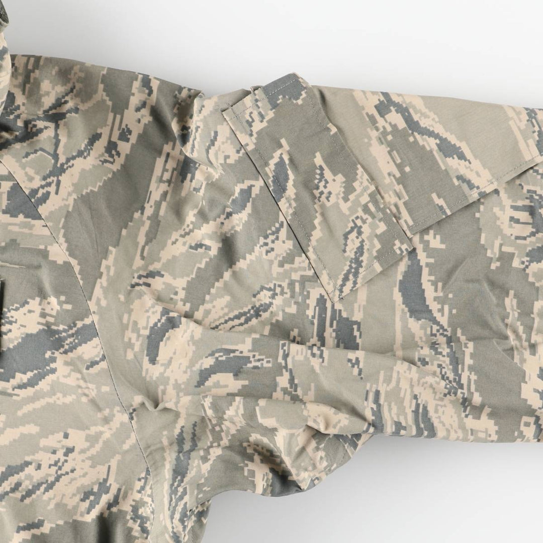 Authentic 2000'S US military camouflage pattern ABU Digital Tiger Camo military Gore-Tex parka, made in the USA, small regular size, equivalent to men's size S. Nylon Beige type Vintage Second Hand