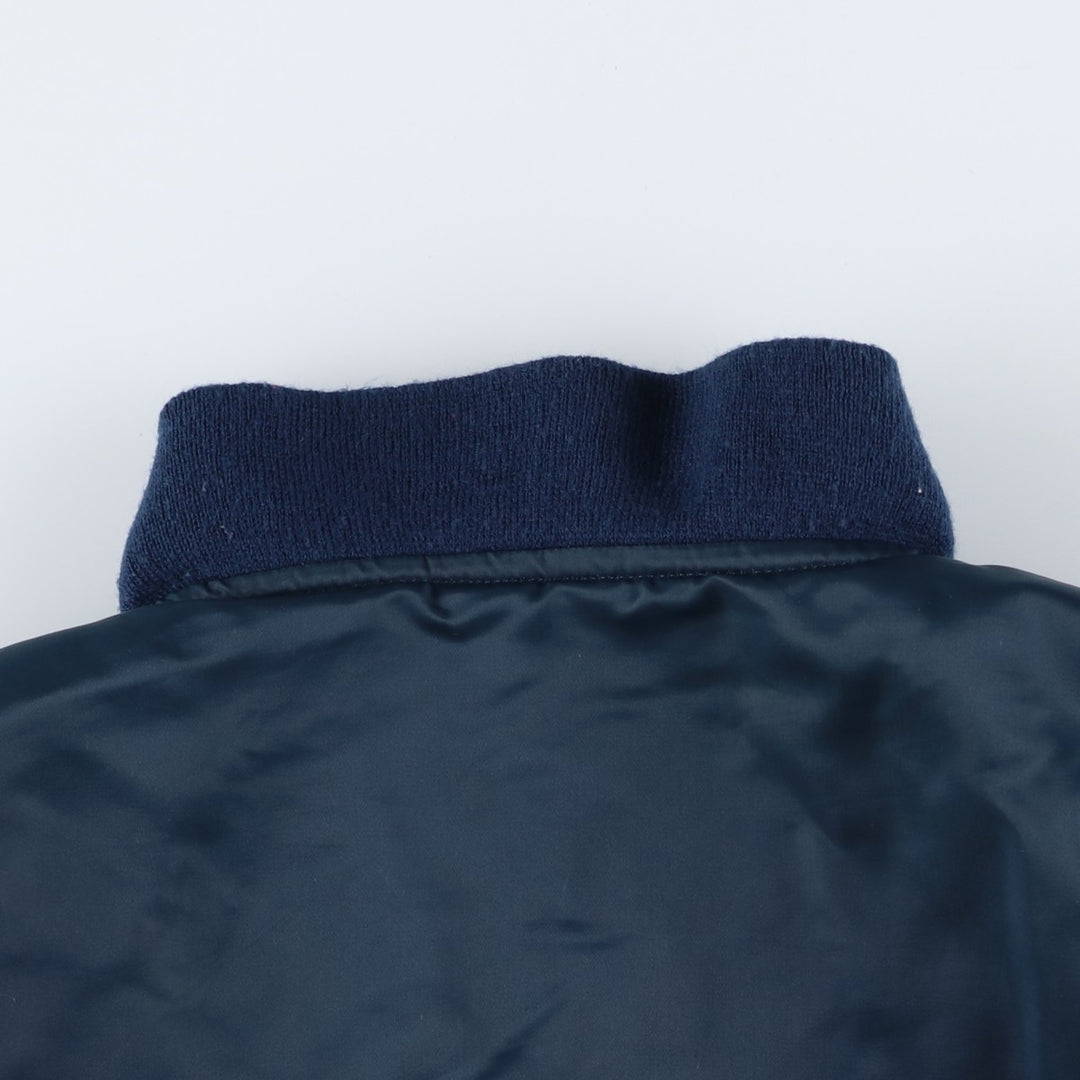 Civilian Alpha MA-1 type padded military flight jacket, men's XL size polyamide navy blue type Vintage Second Hand