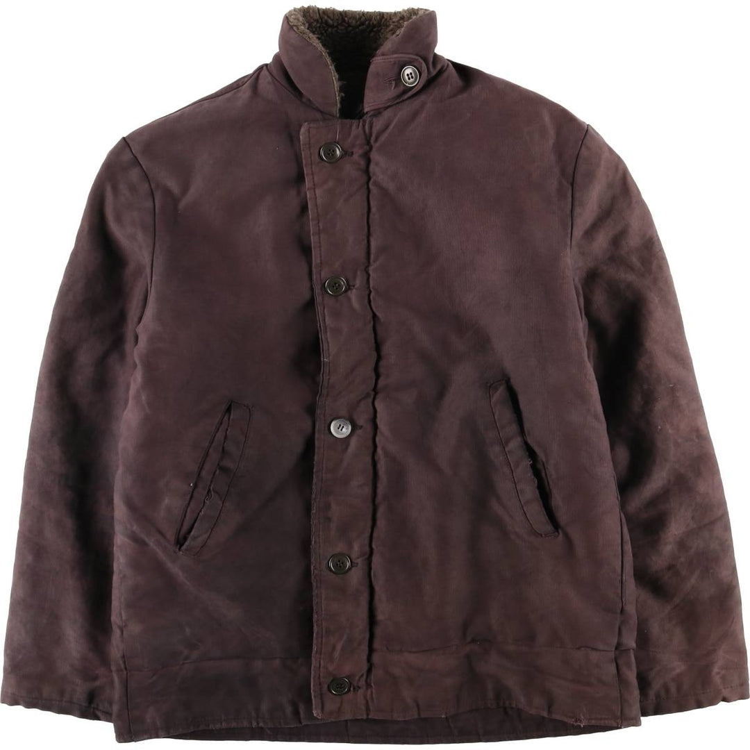 Vintage 1980'S N-1 style military deck jacket, size L, men's unclear Purple type red-purple Vintage Second Hand