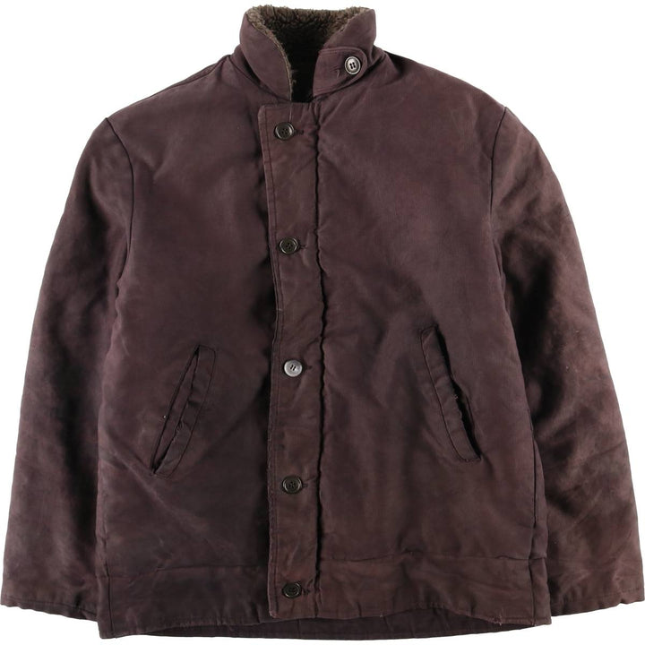 Vintage 1980'S N-1 style military deck jacket, size L, men's unclear Purple type red-purple Vintage Second Hand