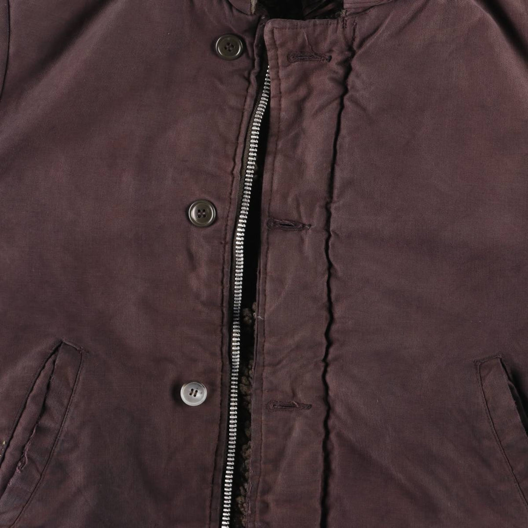Vintage 1980'S N-1 style military deck jacket, size L, men's unclear Purple type red-purple Vintage Second Hand