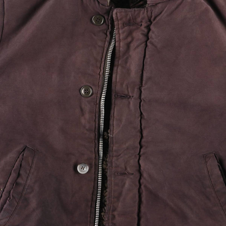 Vintage 1980'S N-1 style military deck jacket, size L, men's unclear Purple type red-purple Vintage Second Hand