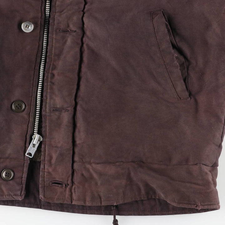 Vintage 1980'S N-1 style military deck jacket, size L, men's unclear Purple type red-purple Vintage Second Hand