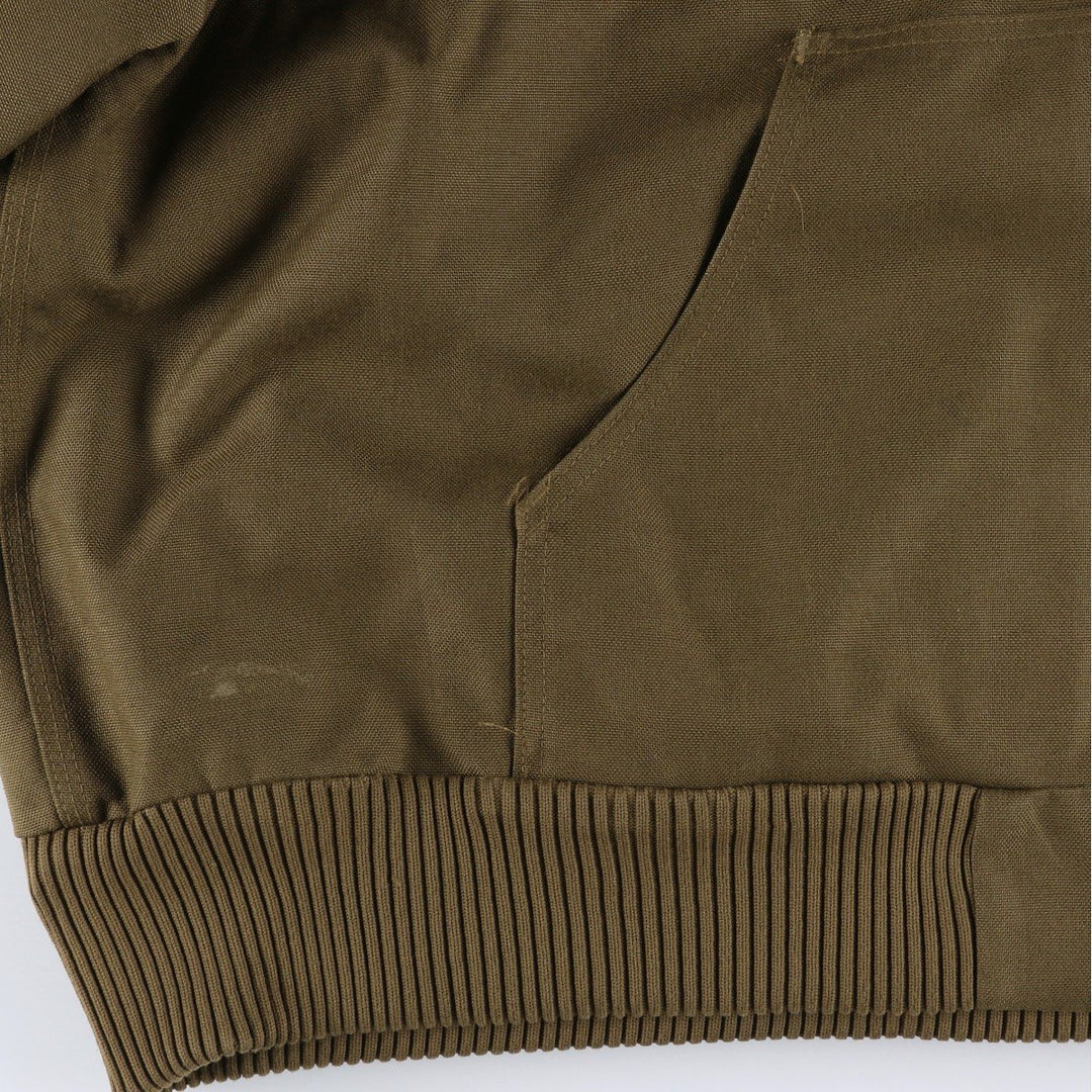 2000'S Carhartt Active Jacket, Padded Hooded Work Jacket, Men's XXL Nylon brown type Vintage Second Hand