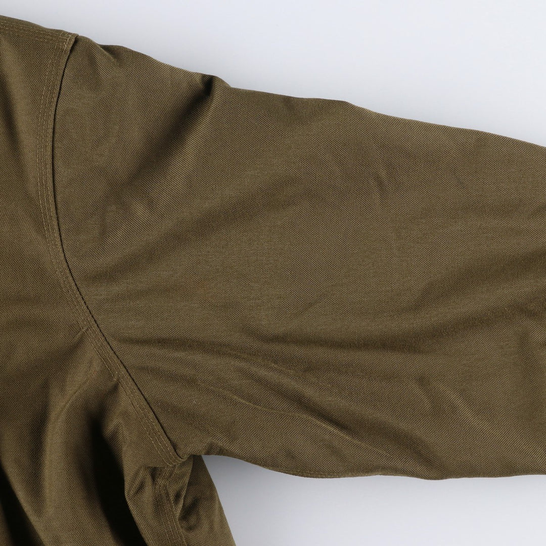 2000'S Carhartt Active Jacket, Padded Hooded Work Jacket, Men's XXL Nylon brown type Vintage Second Hand