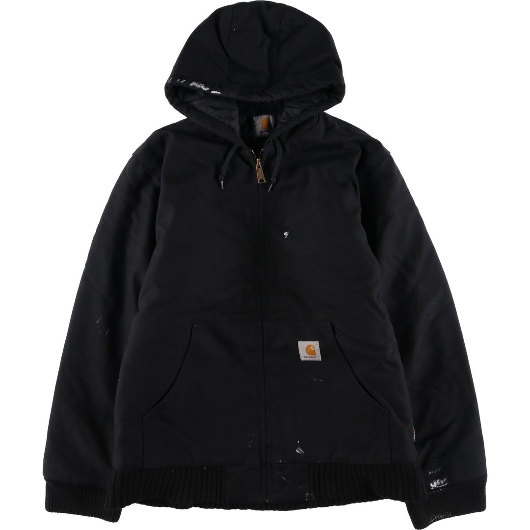 Carhartt Active Jacket, Hooded, Padded Work Jacket, Men's Size L Nylon black type Vintage Second Hand