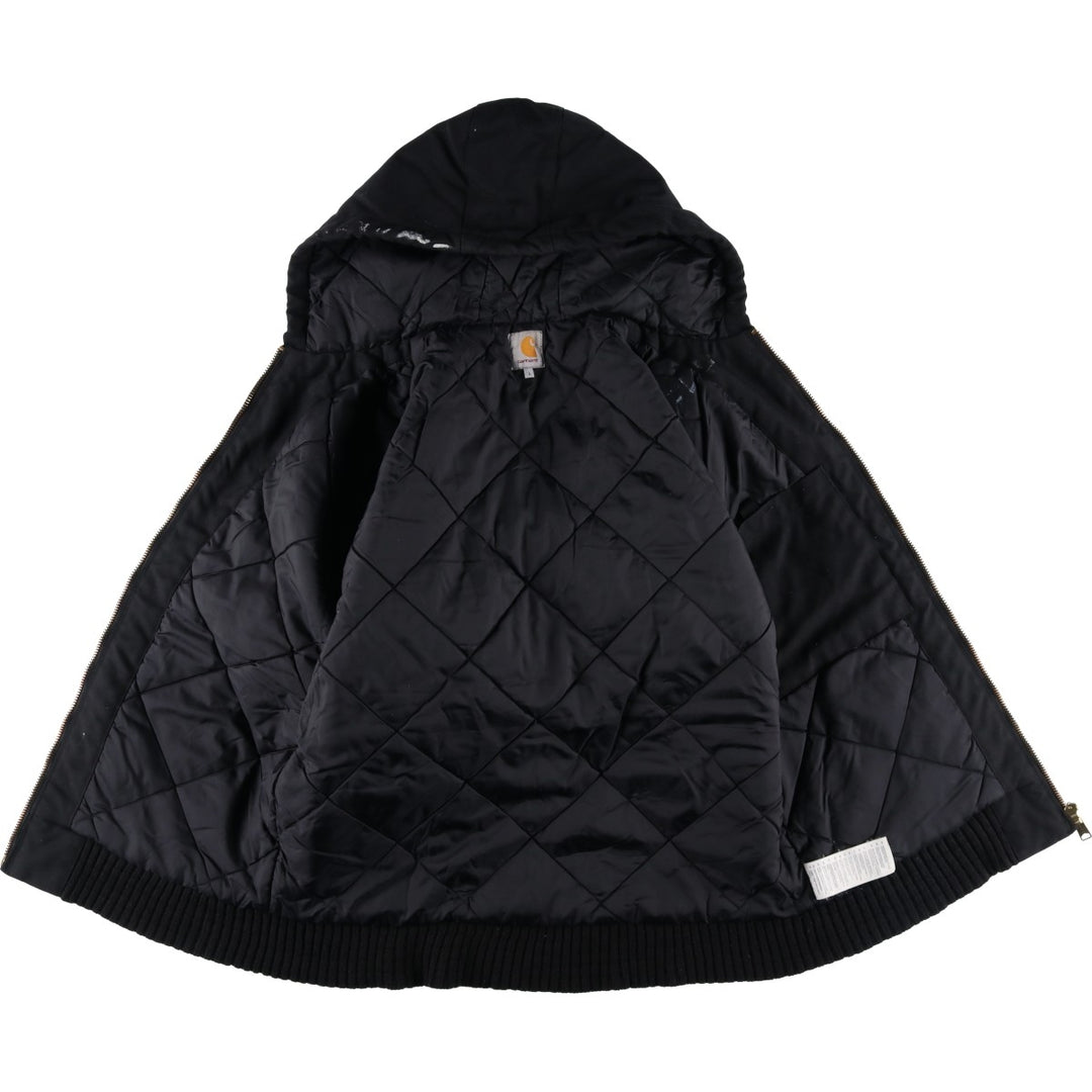 Carhartt Active Jacket, Hooded, Padded Work Jacket, Men's Size L Nylon black type Vintage Second Hand