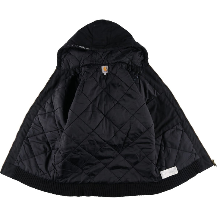 Carhartt Active Jacket, Hooded, Padded Work Jacket, Men's Size L Nylon black type Vintage Second Hand