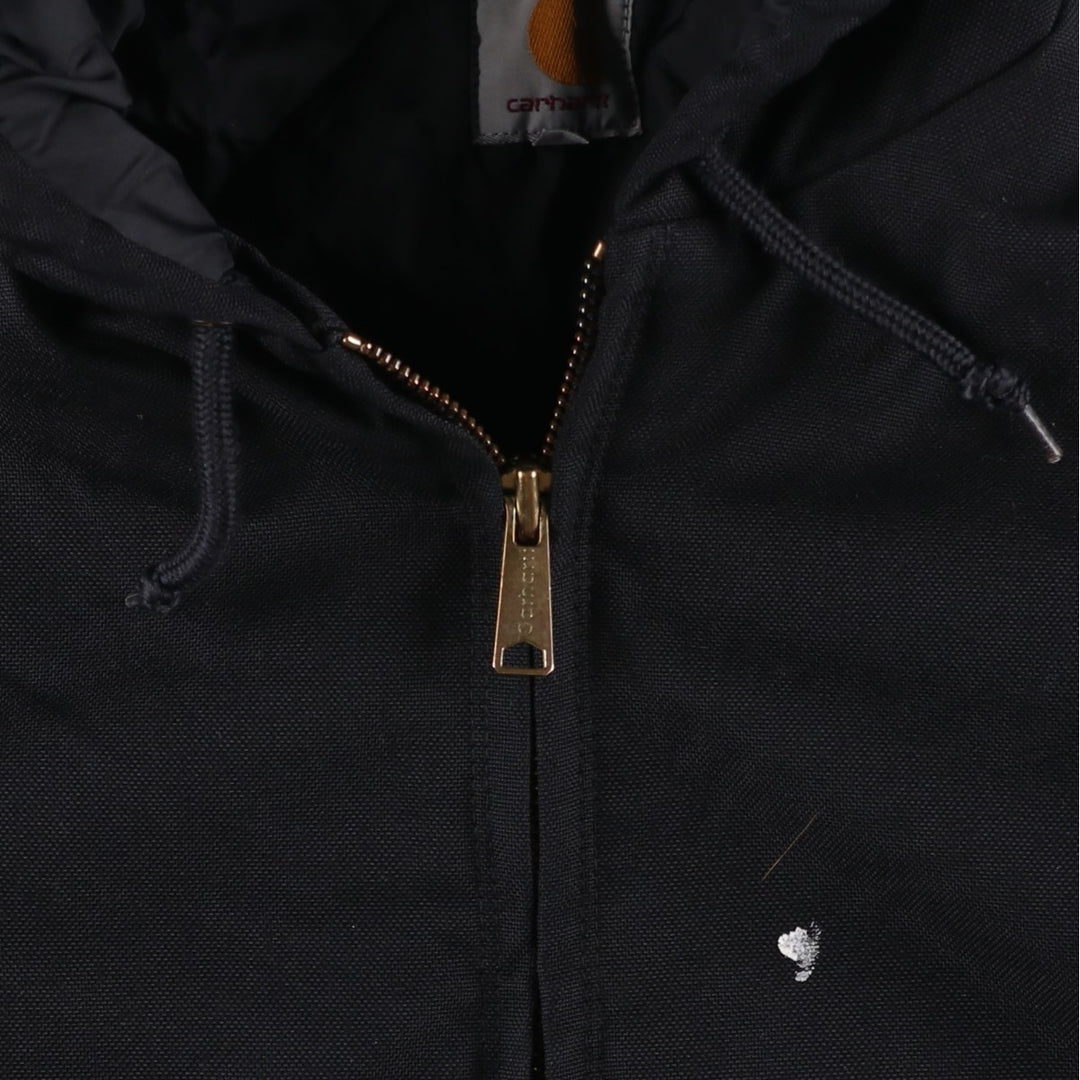 Carhartt Active Jacket, Hooded, Padded Work Jacket, Men's Size L Nylon black type Vintage Second Hand