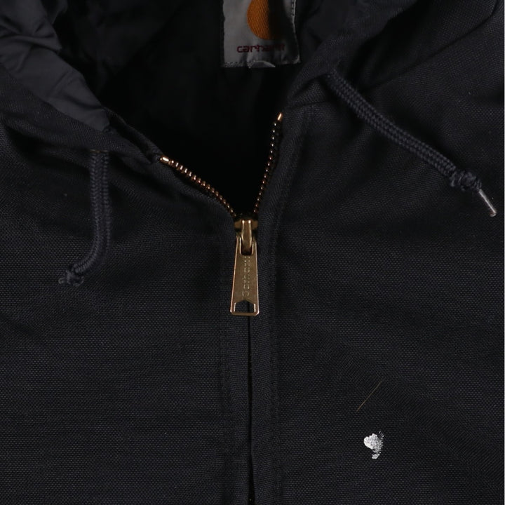 Carhartt Active Jacket, Hooded, Padded Work Jacket, Men's Size L Nylon black type Vintage Second Hand