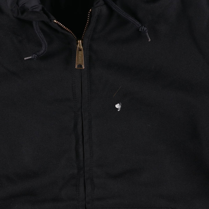 Carhartt Active Jacket, Hooded, Padded Work Jacket, Men's Size L Nylon black type Vintage Second Hand