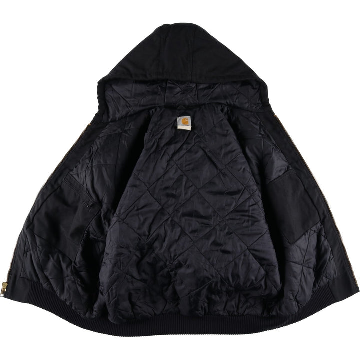 Carhartt Active Jacket, Padded Hooded Work Jacket, Men's Size L Nylon black type Vintage Second Hand