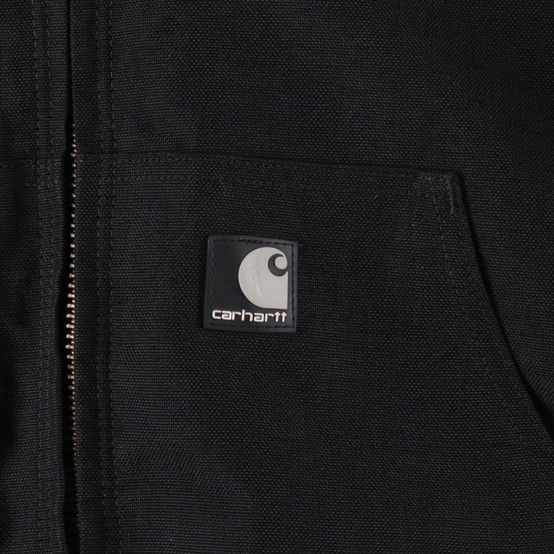 Carhartt Active Jacket, Padded Hooded Work Jacket, Men's Size L Nylon black type Vintage Second Hand