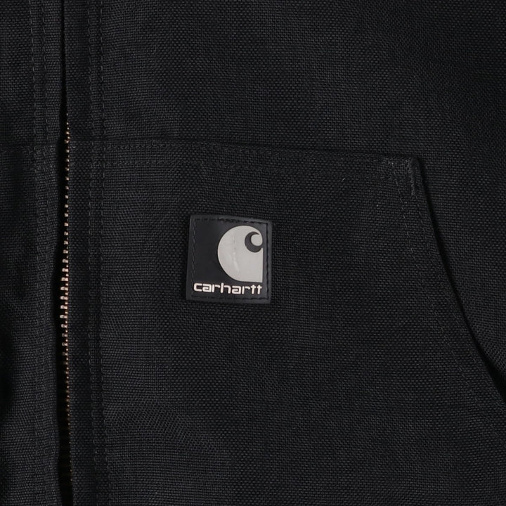 Carhartt Active Jacket, Padded Hooded Work Jacket, Men's Size L Nylon black type Vintage Second Hand