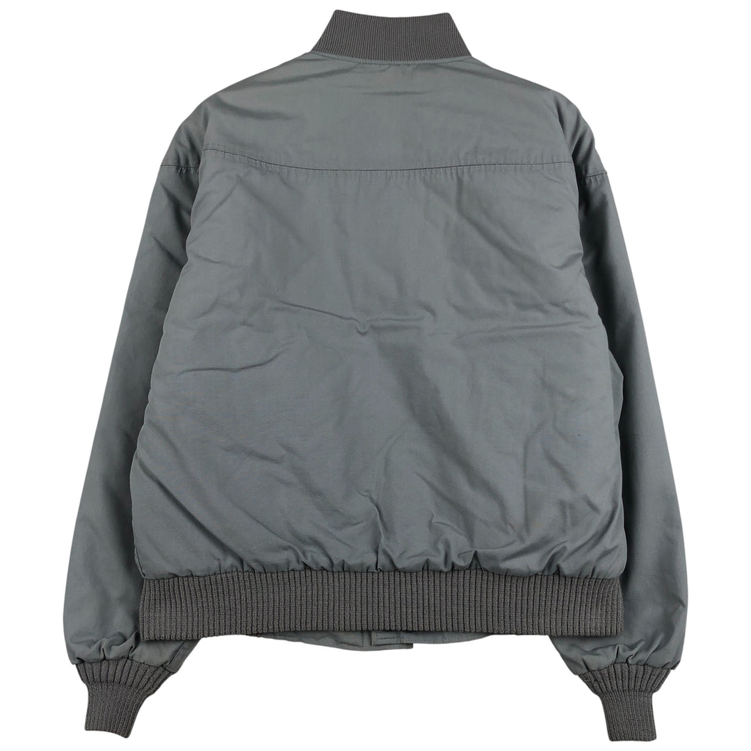 1980'S Catalina Varsity Derby Jacket, Cup Shoulder, Made in USA, Men's Size L unclear gray type Vintage Second Hand