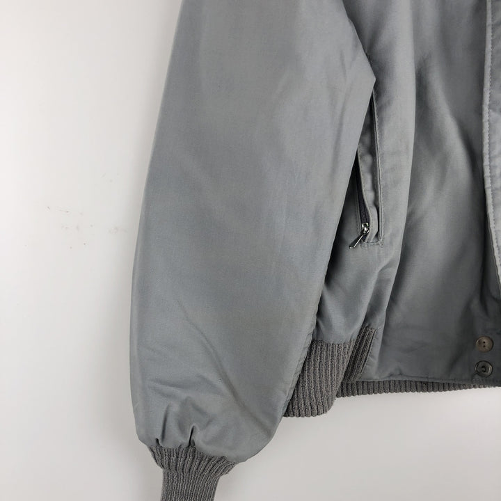 1980'S Catalina Varsity Derby Jacket, Cup Shoulder, Made in USA, Men's Size L unclear gray type Vintage Second Hand