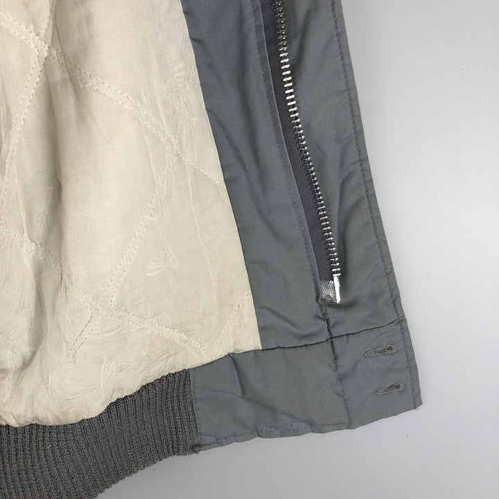 1980'S Catalina Varsity Derby Jacket, Cup Shoulder, Made in USA, Men's Size L unclear gray type Vintage Second Hand