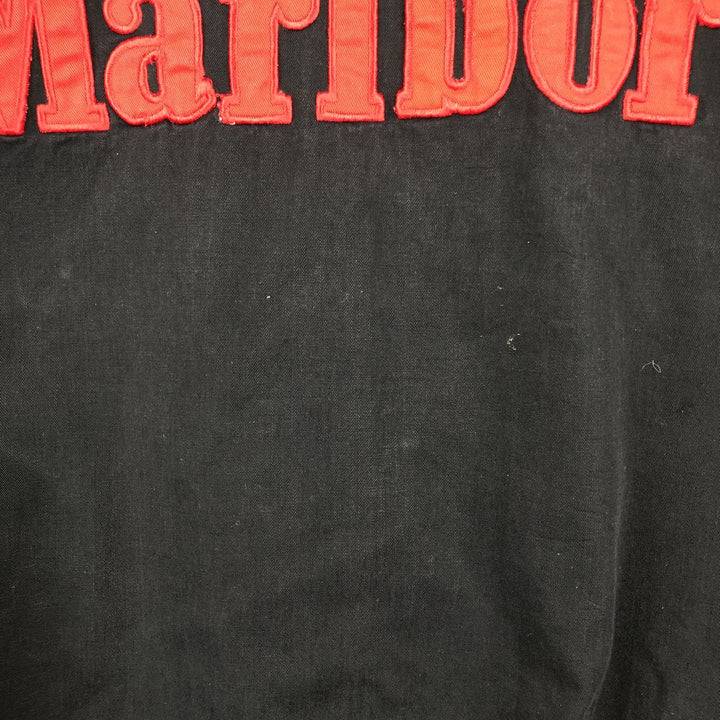 Marlboro reversible cotton blouson, men's size M cotton black type Vintage Second Hand