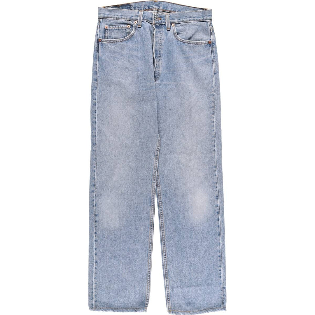 Levi's 501 straight denim pants for men, equivalent to w31 unclear blue type Vintage Second Hand