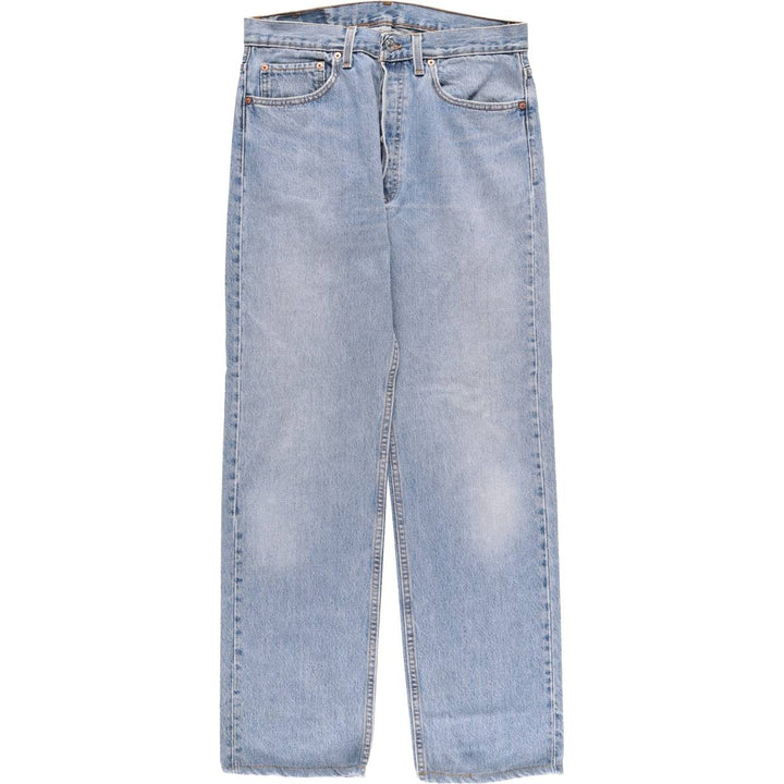 Levi's 501 straight denim pants for men, equivalent to w31 unclear blue type Vintage Second Hand
