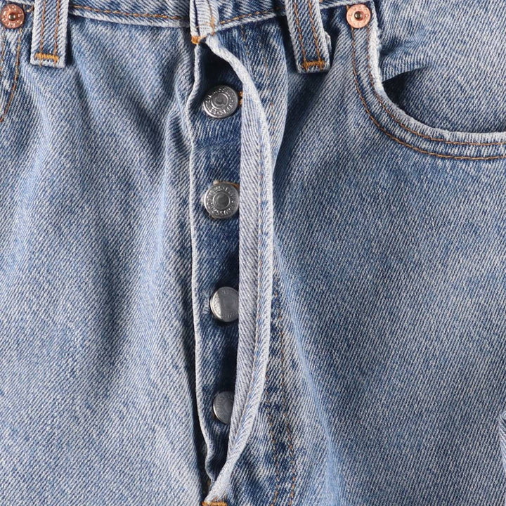 Levi's 501 straight denim pants for men, equivalent to w31 unclear blue type Vintage Second Hand