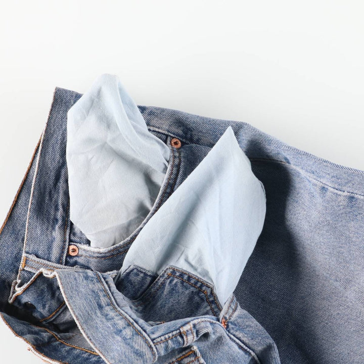 Levi's 501 straight denim pants for men, equivalent to w31 unclear blue type Vintage Second Hand