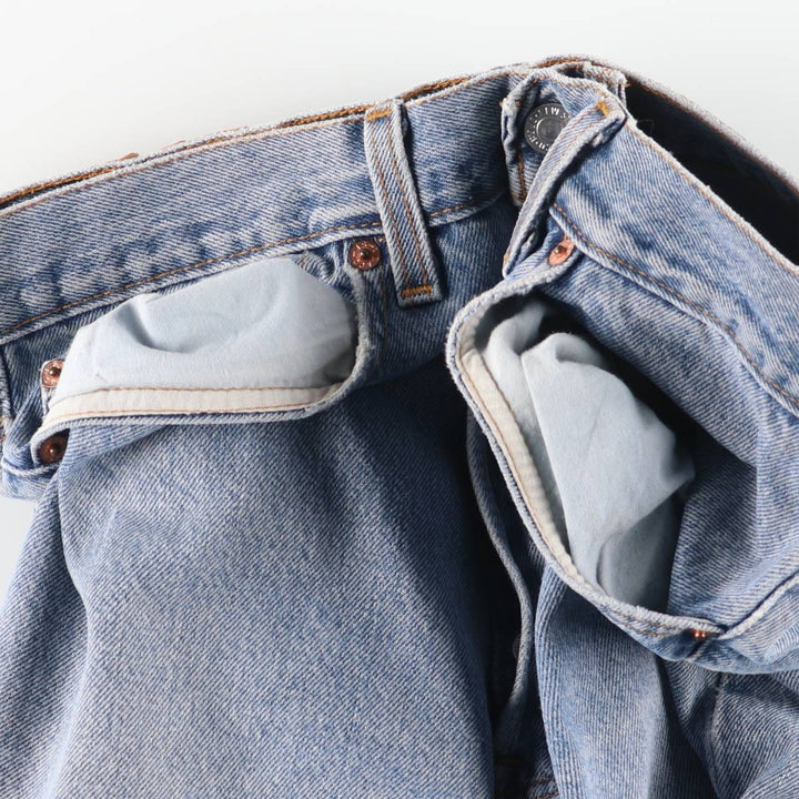 Levi's 501 straight denim pants for men, equivalent to w31 unclear blue type Vintage Second Hand