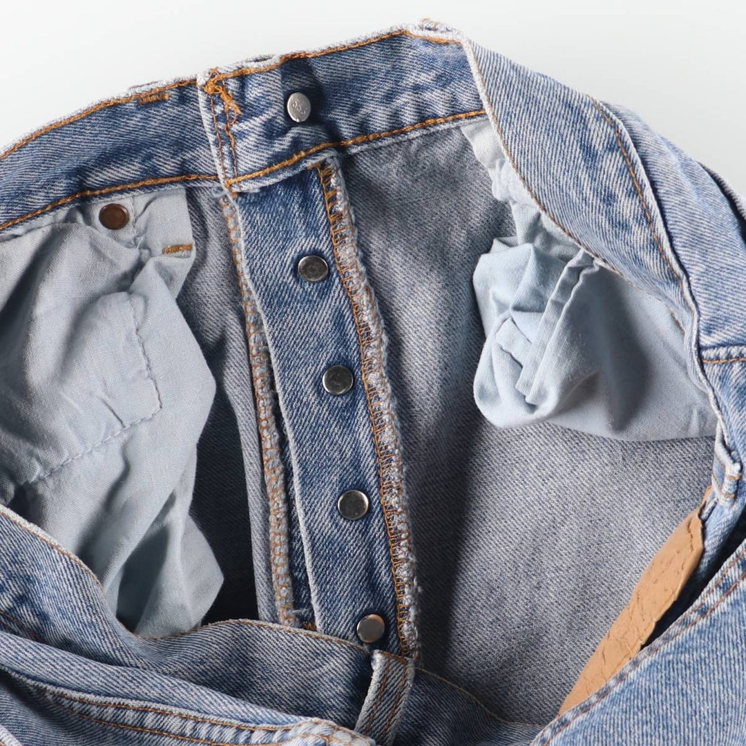 Levi's 501 straight denim pants for men, equivalent to w31 unclear blue type Vintage Second Hand