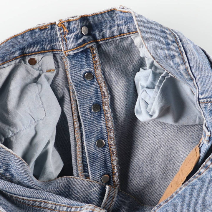 Levi's 501 straight denim pants for men, equivalent to w31 unclear blue type Vintage Second Hand