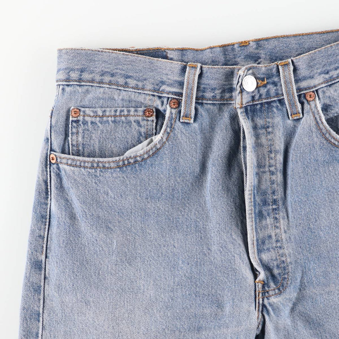 Levi's 501 straight denim pants for men, equivalent to w31 unclear blue type Vintage Second Hand