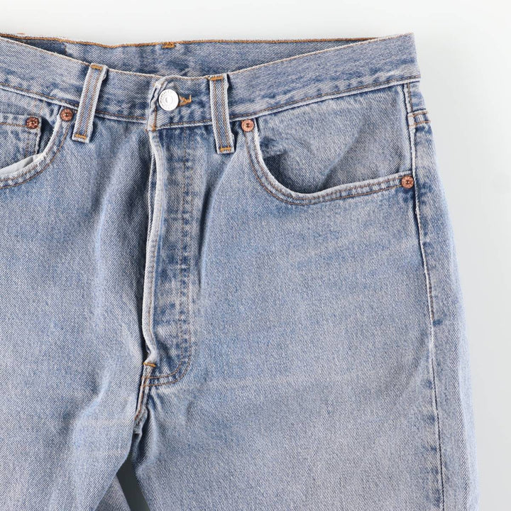 Levi's 501 straight denim pants for men, equivalent to w31 unclear blue type Vintage Second Hand