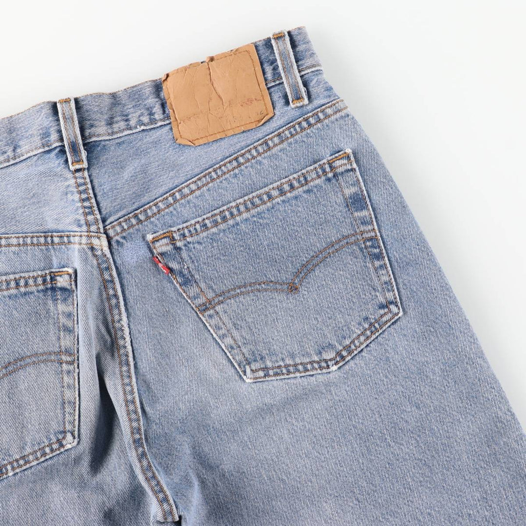 Levi's 501 straight denim pants for men, equivalent to w31 unclear blue type Vintage Second Hand