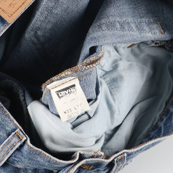 90'S Levi's 501-0191 Straight Denim Pants Made in USA Men's W30 Vintage cotton blue type Vintage Second Hand