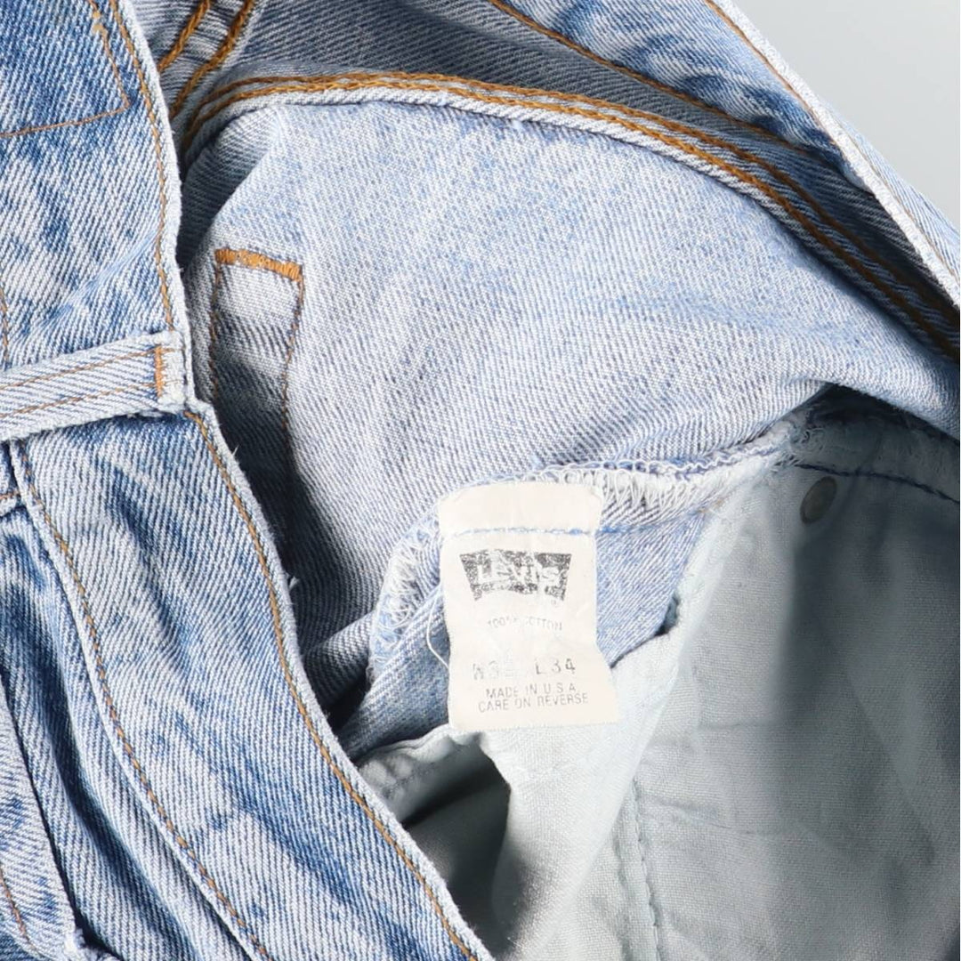 90'S Levi's 501-5914 Straight-leg Denim Pants, Made in the USA, Men's, Size W30, Vintage cotton blue type Vintage Second Hand